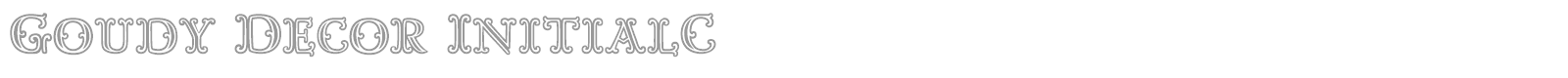 Goudy Decor InitialC font preview